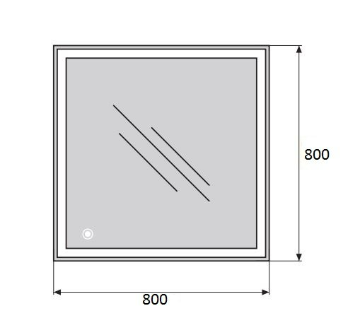 Мебель для ванной BelBagno Etna 80x45x60 см Rovere Moro