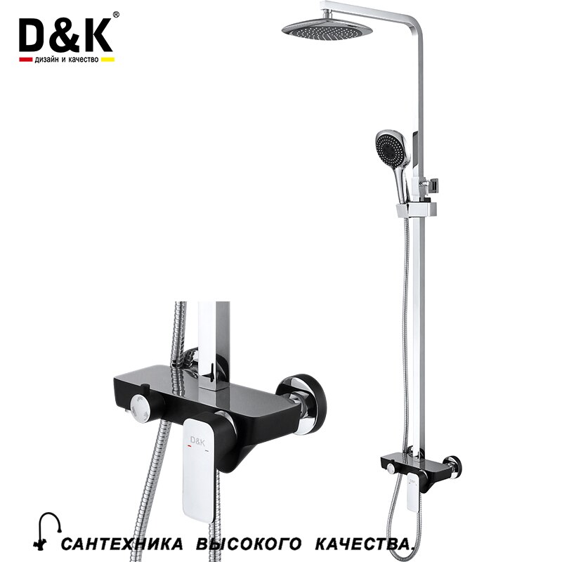 Душевая стойка D&K Berlin Technische DA1433715A02 черный