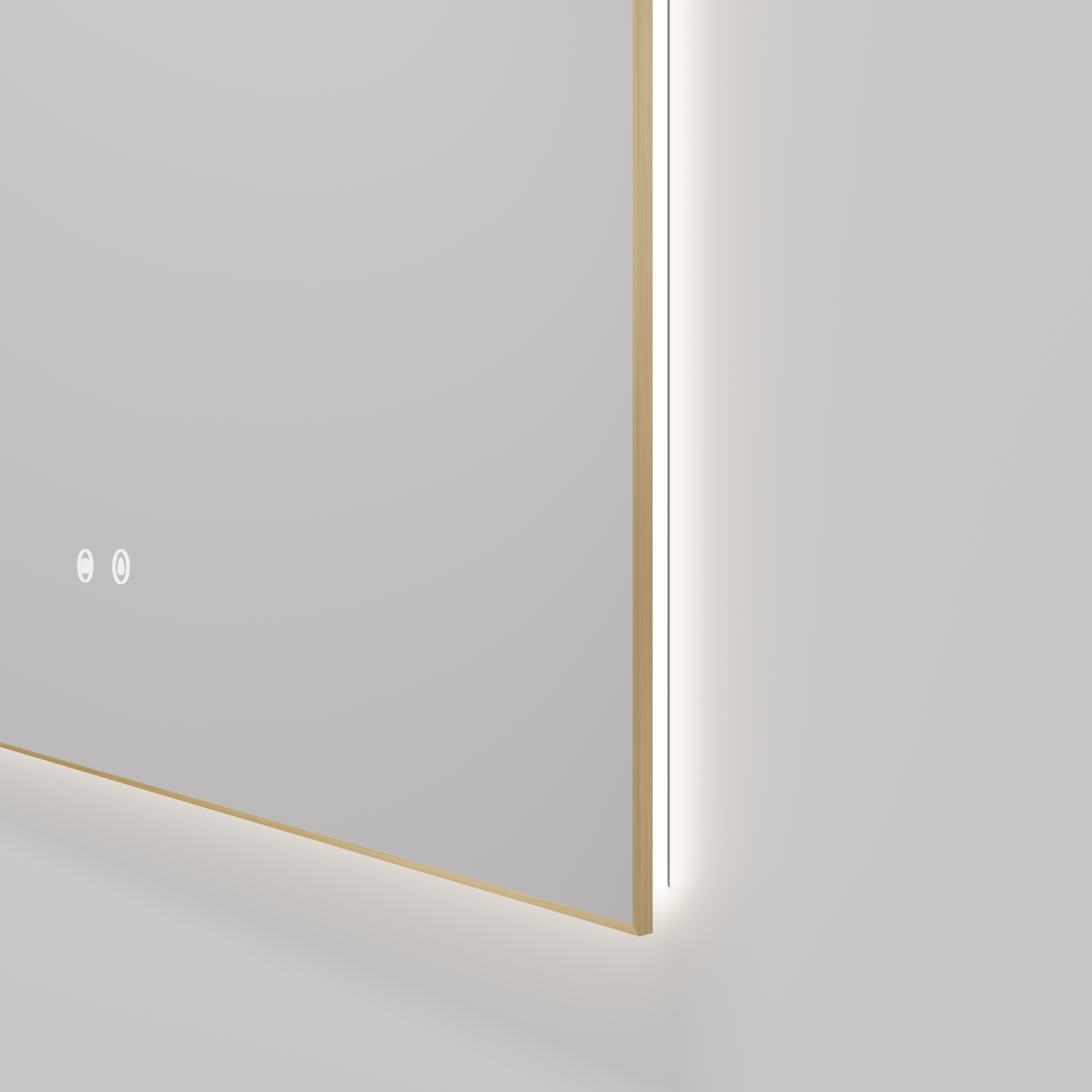 Зеркало Vincea VLM-4F120BG-2 120x65 см, сенсорный выключатель, антипар, диммер, брашированное золото