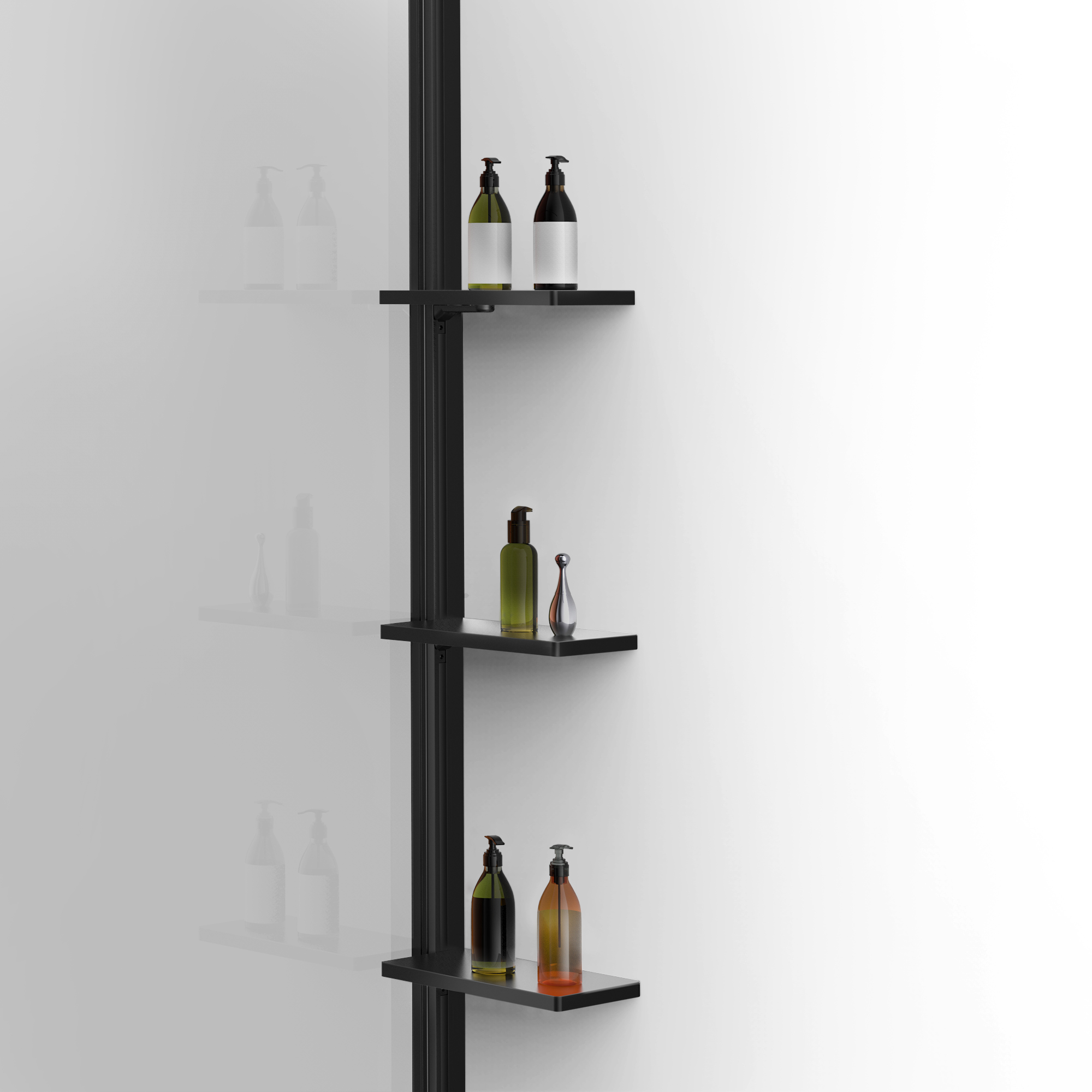 Душевая перегородка Vincea Walk-In VSW-1HWS120CLB 120x200 черный матовый, прозрачное