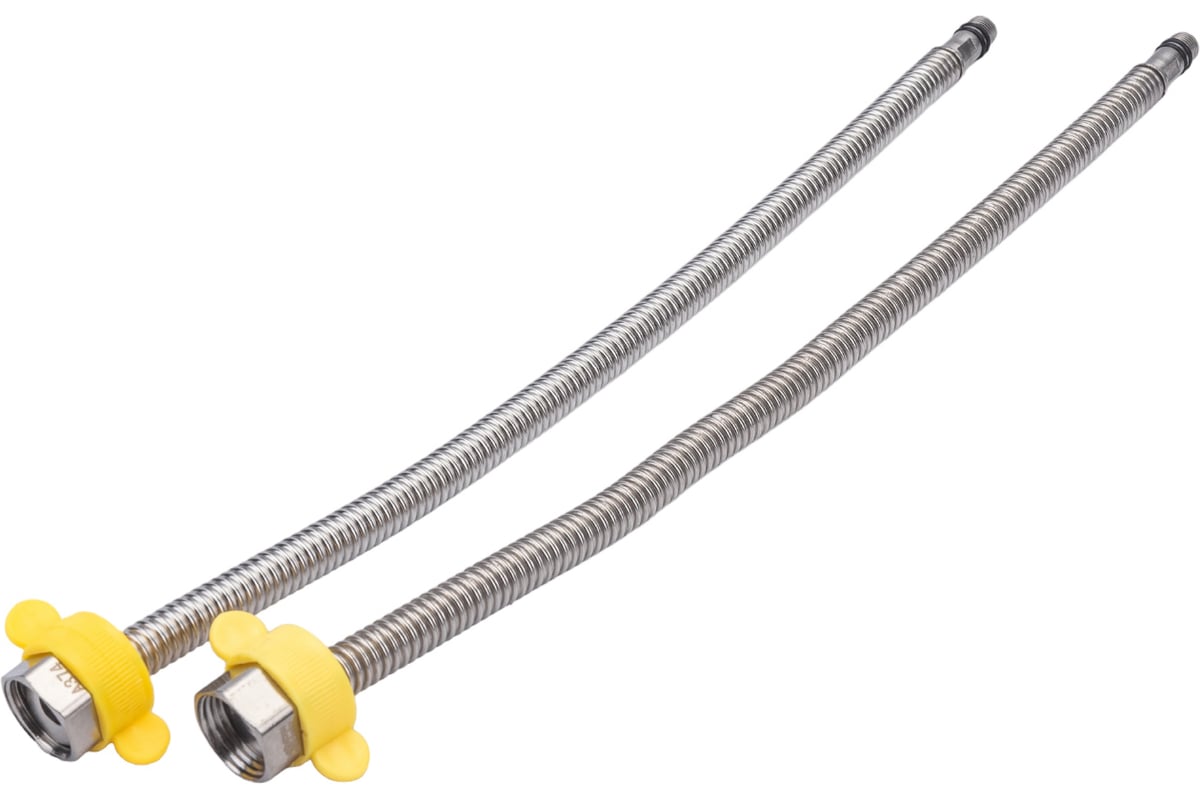Гибкая сильфонная подводка для смесителя Kopfgescheit 1/2"хM10, 40 см KG-A374 комплект из двух штук KG-A374х2