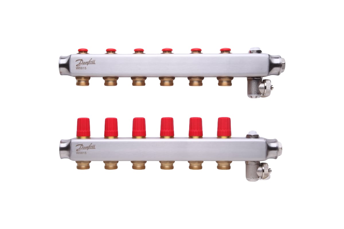 Коллекторы Danfoss SSM-6 для 6 контуров 088U0806