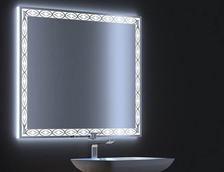 Зеркало De Aqua Тренд 80x75 см, с подсветкой