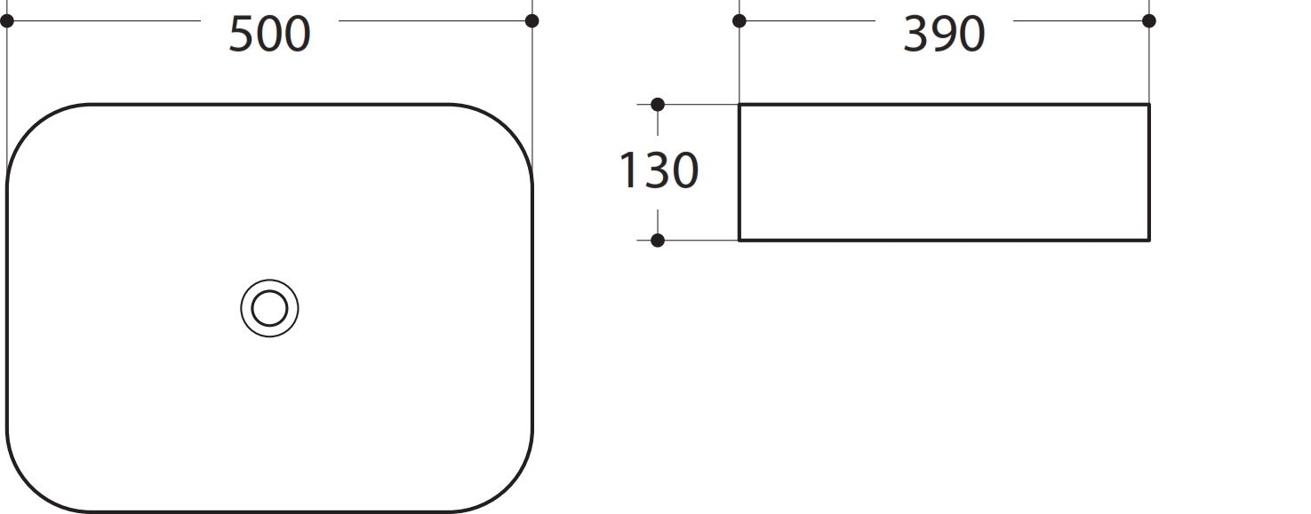 Раковина Art&Max AM-78109 50 см белый