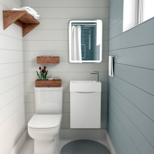 Мебель для ванной Art&Max Liberty 50 см левая, белый глянец