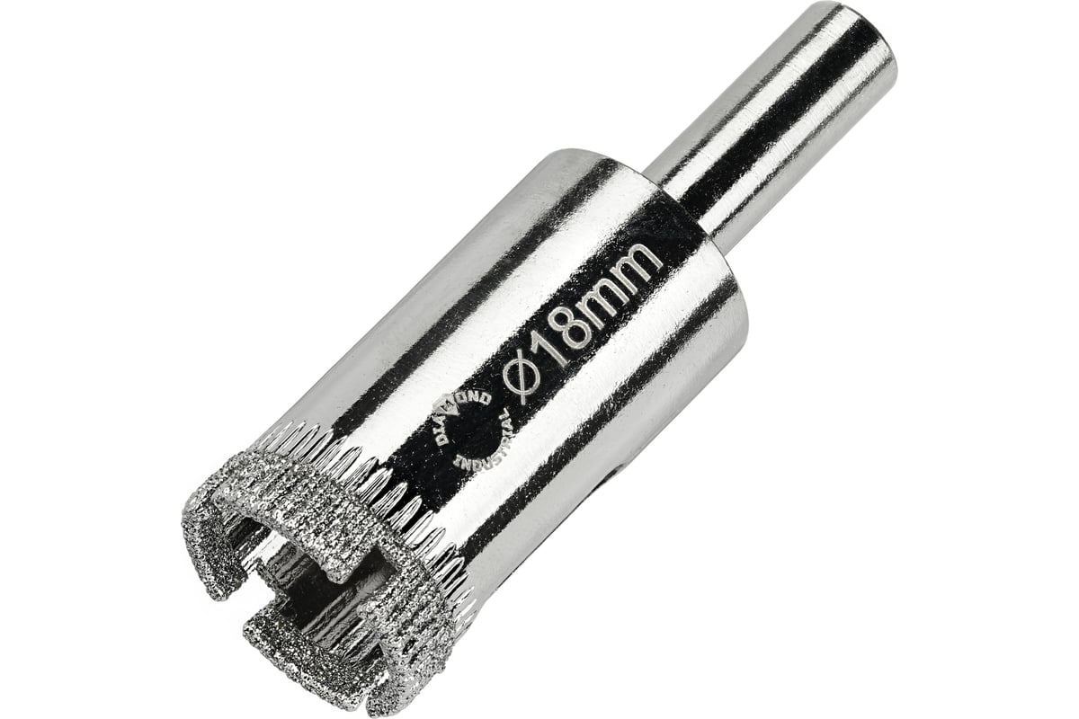 Коронка алмазная по керамике, плитке и стеклу 18 мм Diamond Industrial DIDCBC018