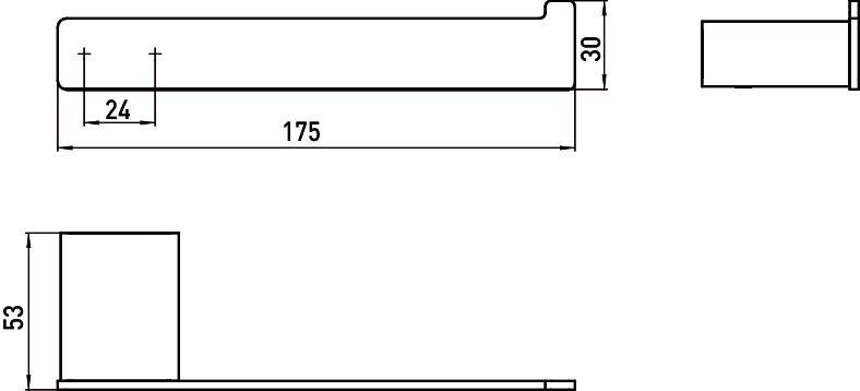 Держатель запасного рулона бумаги Emco Loft 0505 133 00 черный