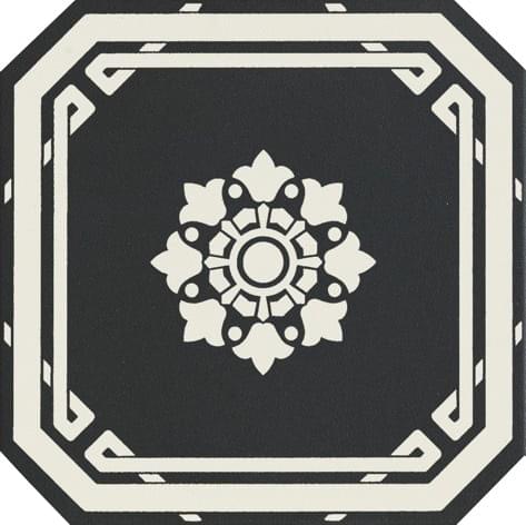 Керамогранит Ceramiche Grazia Old England Ottagono Black Dover 20x20 см, OEODB1
