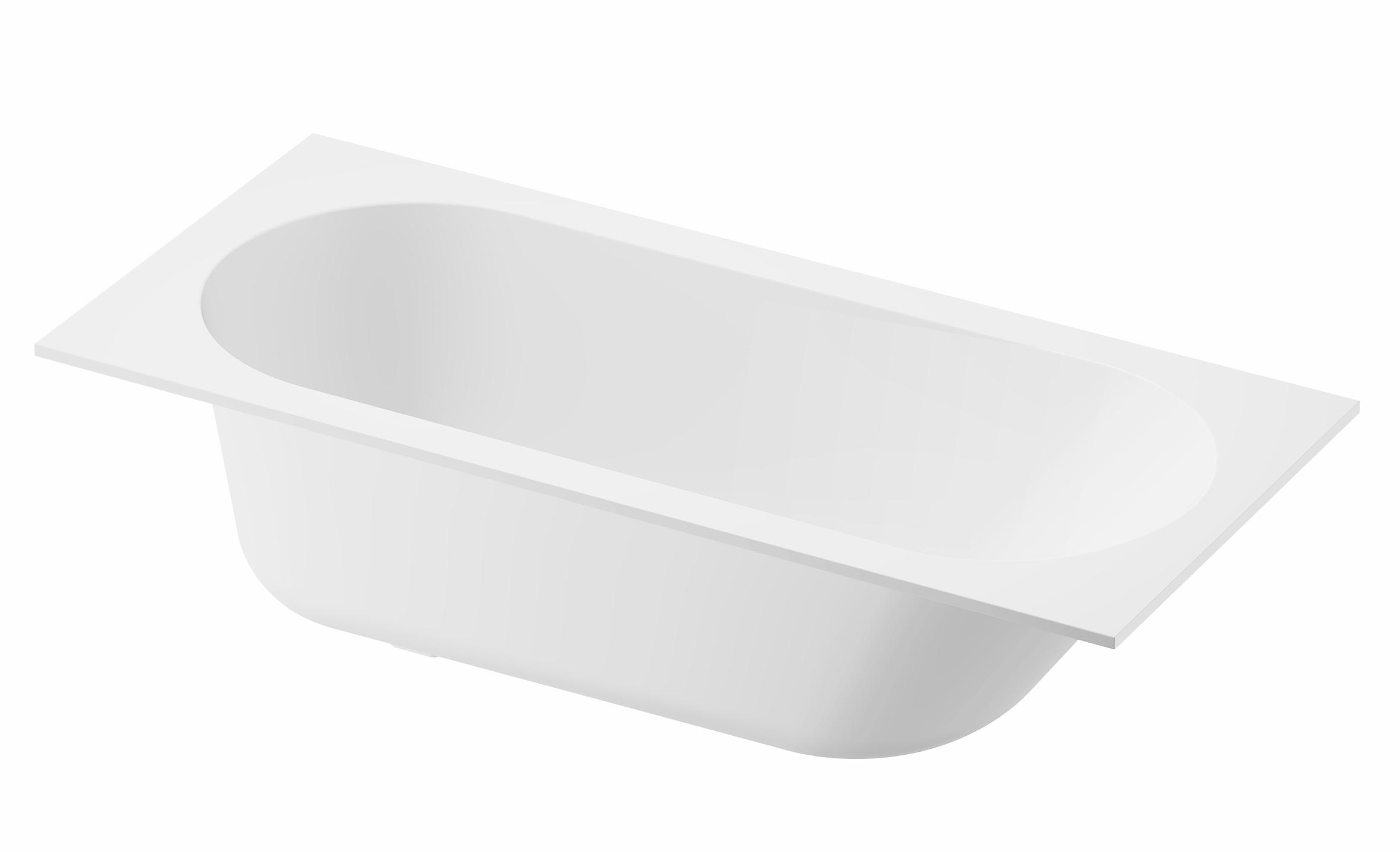 Ванна из искусственного камня Vincea Солид Серфейс (Solid Surface) VBT-8SB1-1700 белая матовая 170х75 см