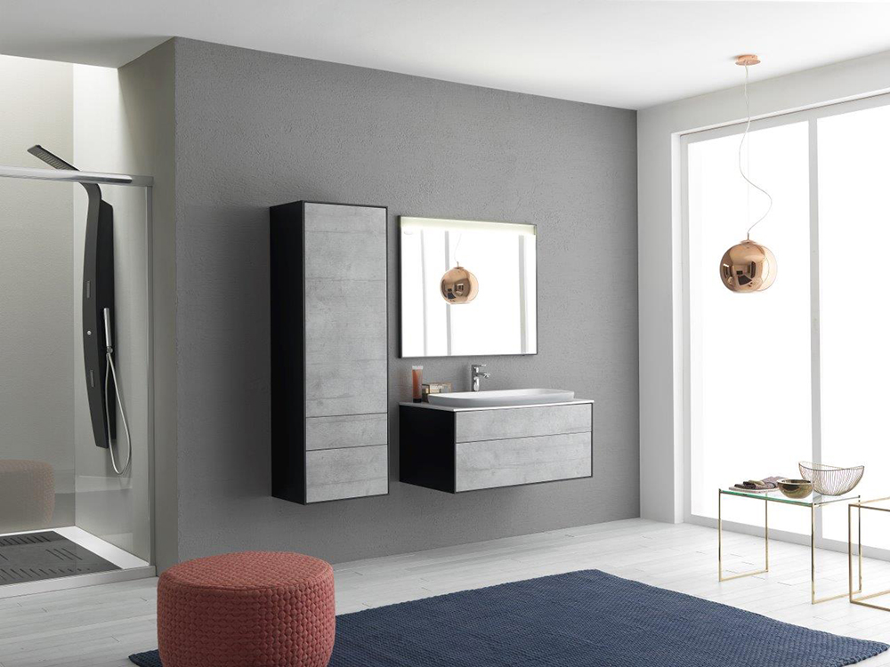 Мебель для ванной Kolpa-San Gloria 100, черный/серый
