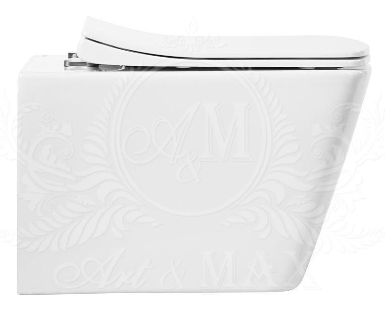 Подвесной унитаз Art&Max Techno AM9310CHR безободковый