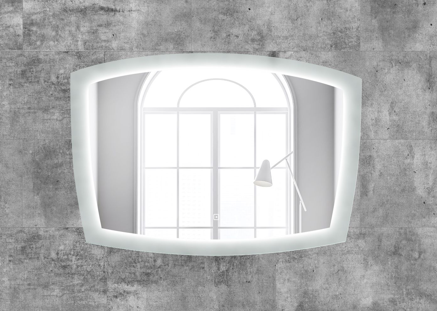 Зеркало Art&Max Roma 100x70 см, с подсветкой