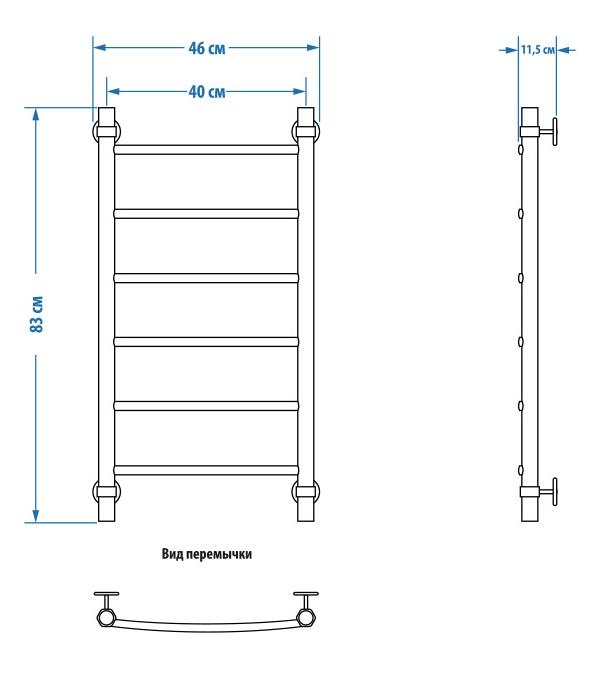 Полотенцесушитель водяной Energy Classic 80x40