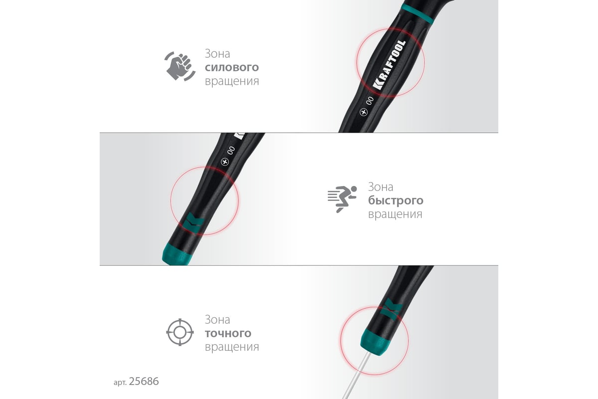 Набор отверток Kraftool Precision 7 предметов 25686