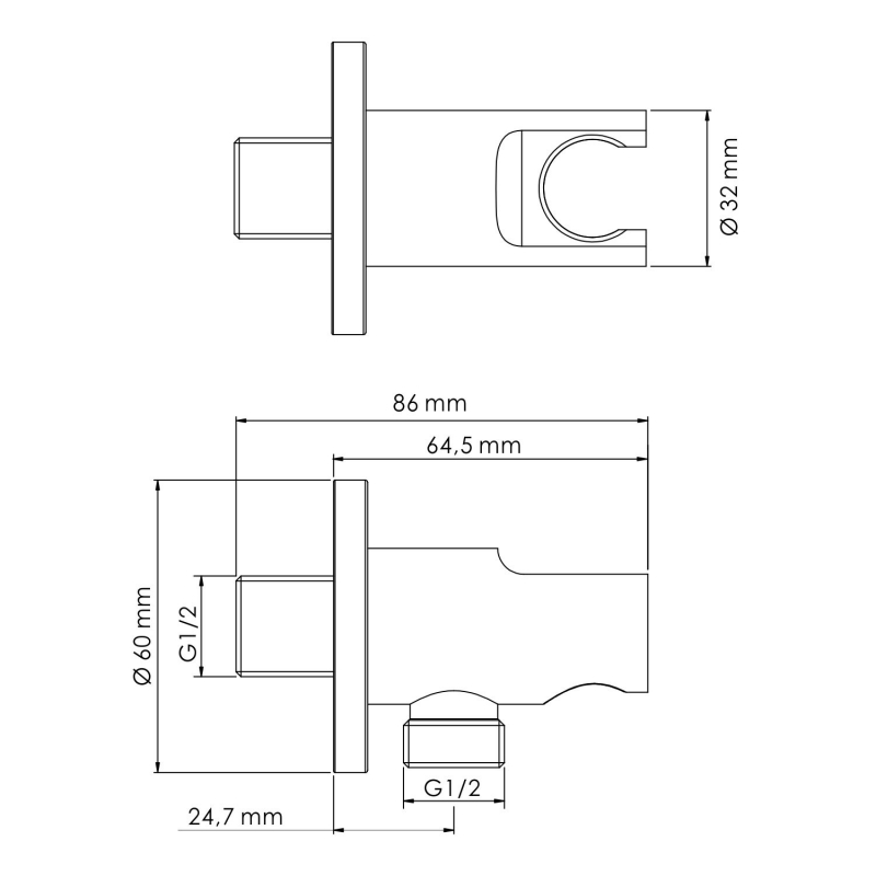 Шланговое подключение WasserKRAFT Wern A099 никель