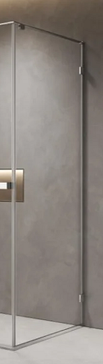 Боковая стенка AQUAme 80x200 прозрачная, хром AQM7409-8