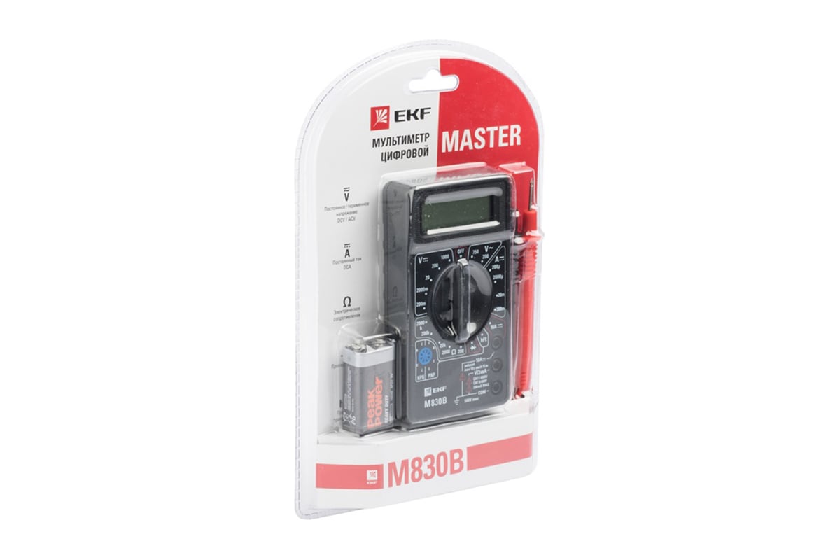 Цифровой мультиметр EKF M830B Master In-180701-bm830B