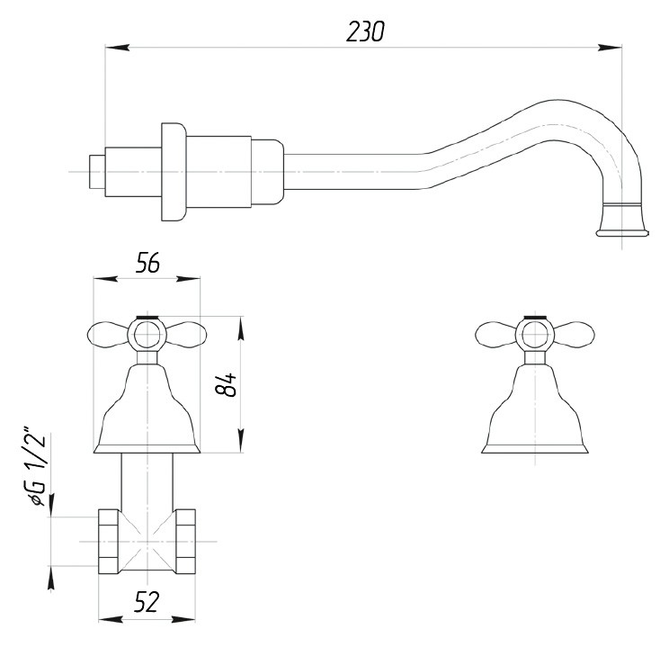 Смеситель для раковины Migliore Princeton Plus ML.PRP-8069.DO золото