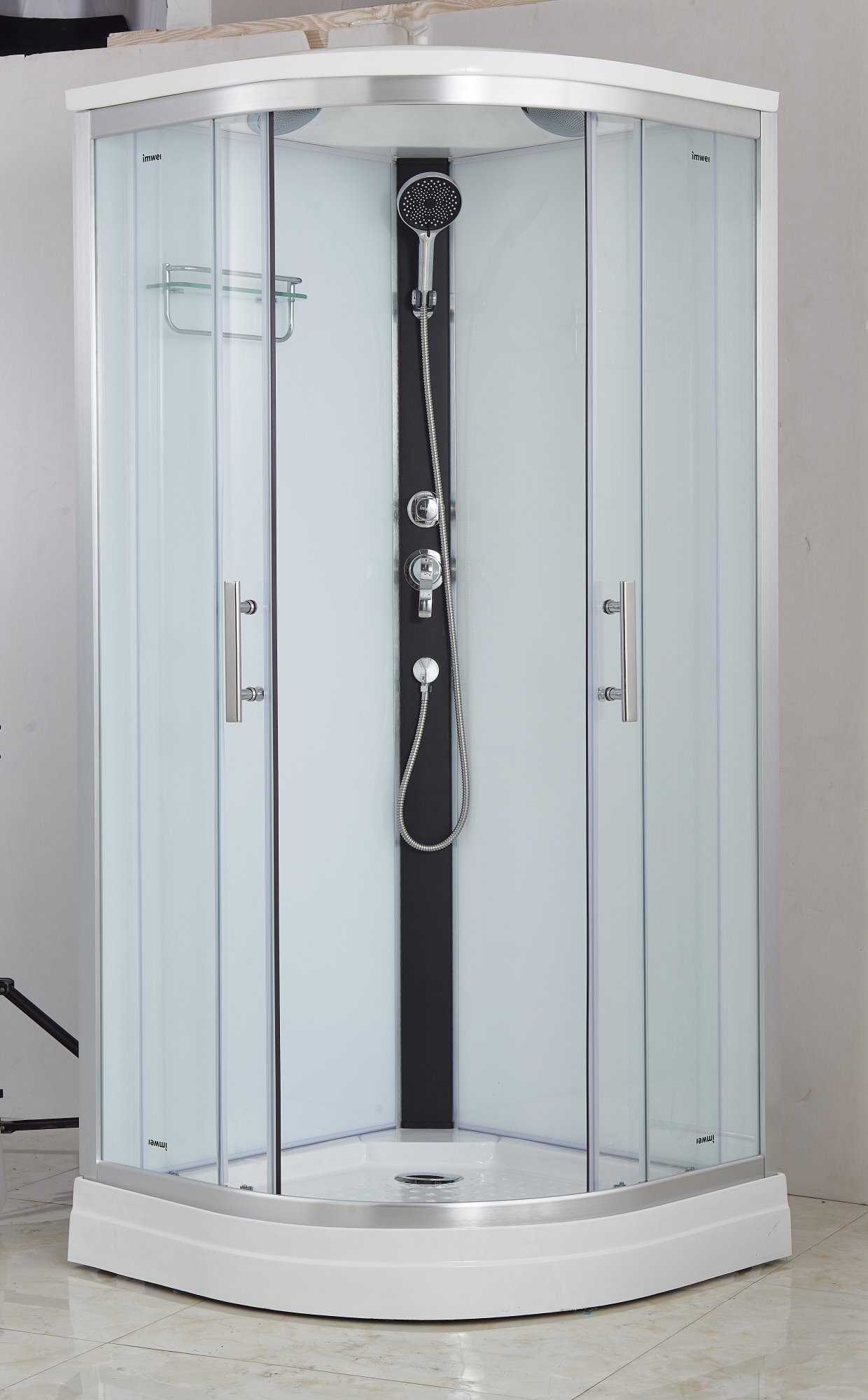 Душевая кабина IMWEI XDL-09B 90x90, без г/м, прозрачные стекла, хром
