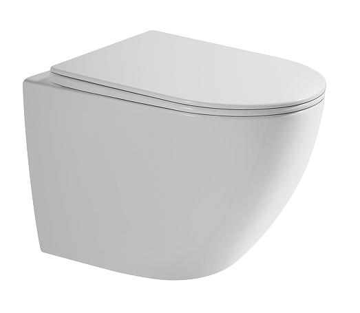 Подвесной унитаз Grossman Thin Rim GR-5601S с микролифтом, белый Подвесной унитаз Grossman Thin Rim GR-5601S с микролифтом, белый