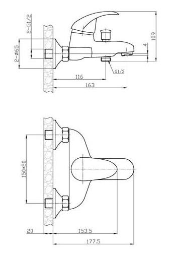 Душевой набор Agger Proud A0831100 3в1