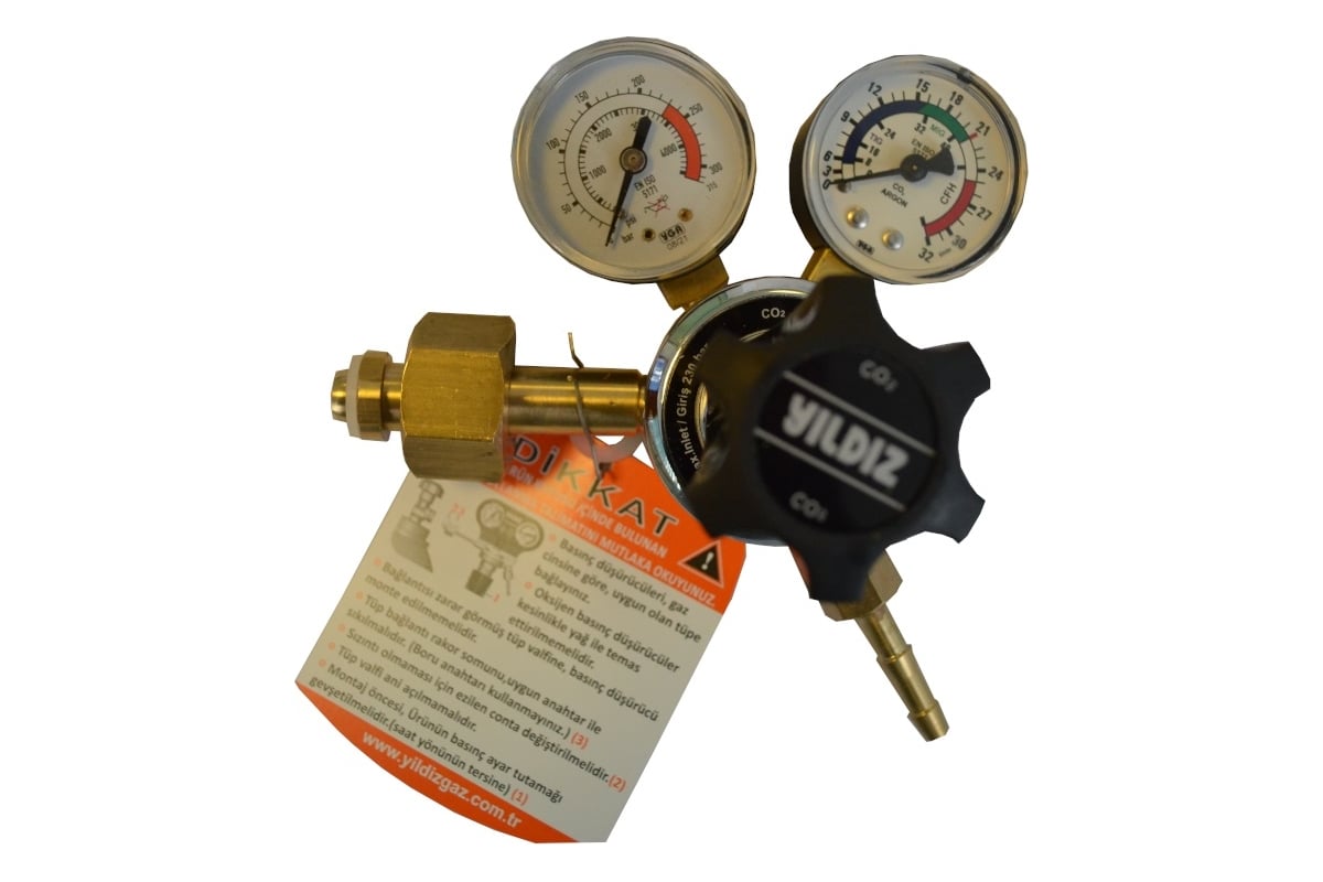 Регулятор углекислотный GAZ 21 л/м YILDIZ 5850-2-RU