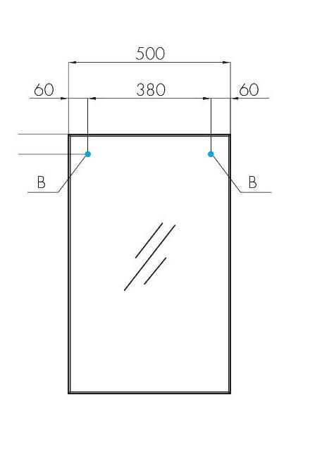 Зеркало Акватон Рико 50 см 1A216302RI010