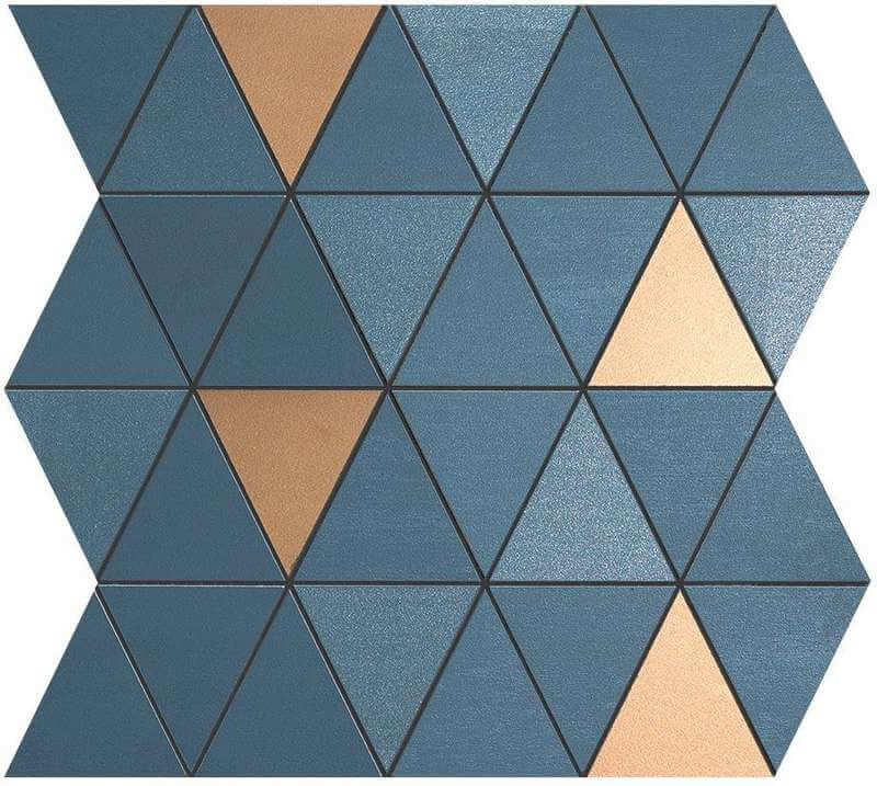 Мозаика Atlas Concorde Mek Blue Mosaico Diamond Gold Wall 30,5x30,5 см, 9MDU