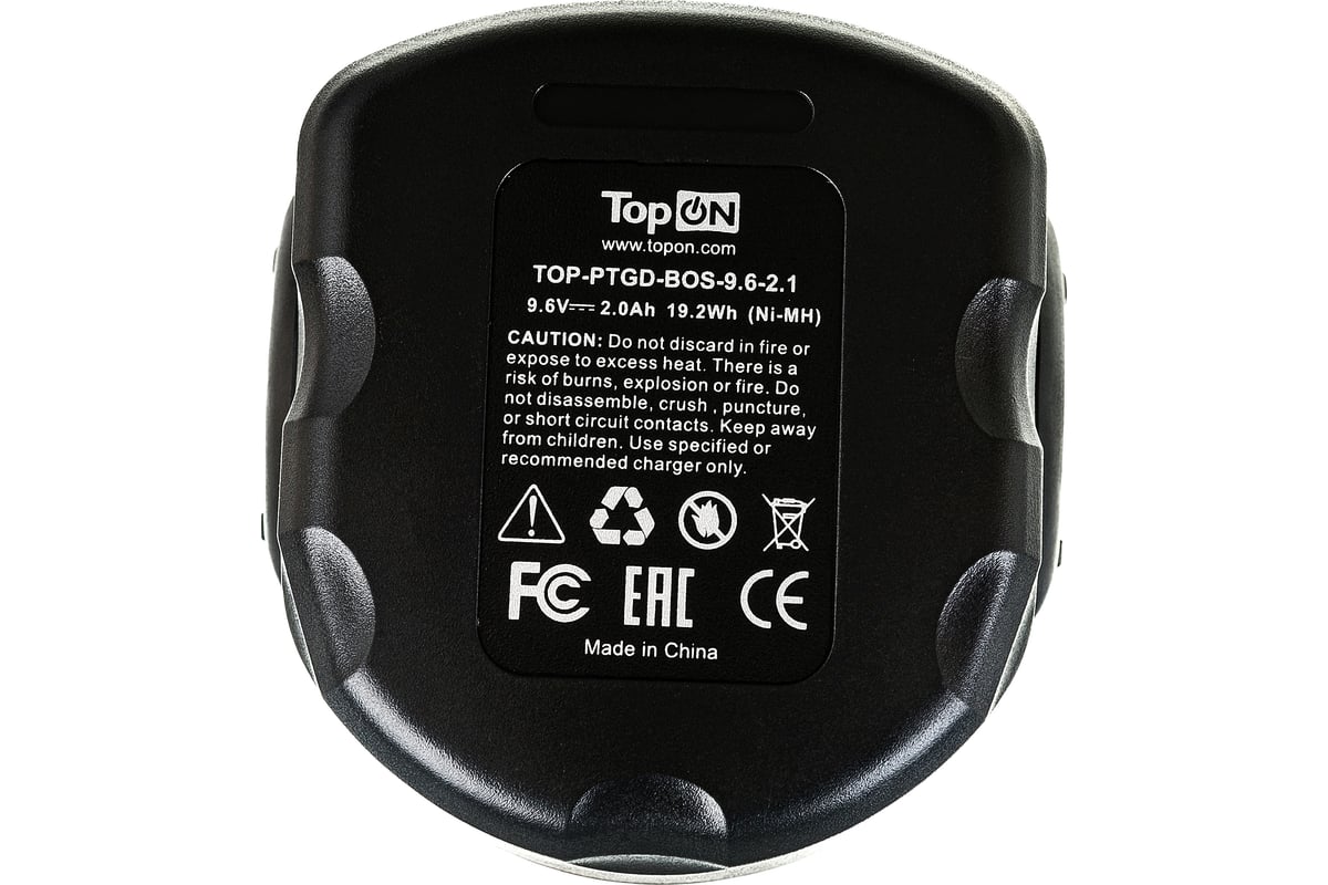 Аккумулятор для электроинструмента Bosch (Ni-Mh, 9.6В, 2.1Ач) Topon PN: 2607335707 TOP-PTGD-BOS-9.6