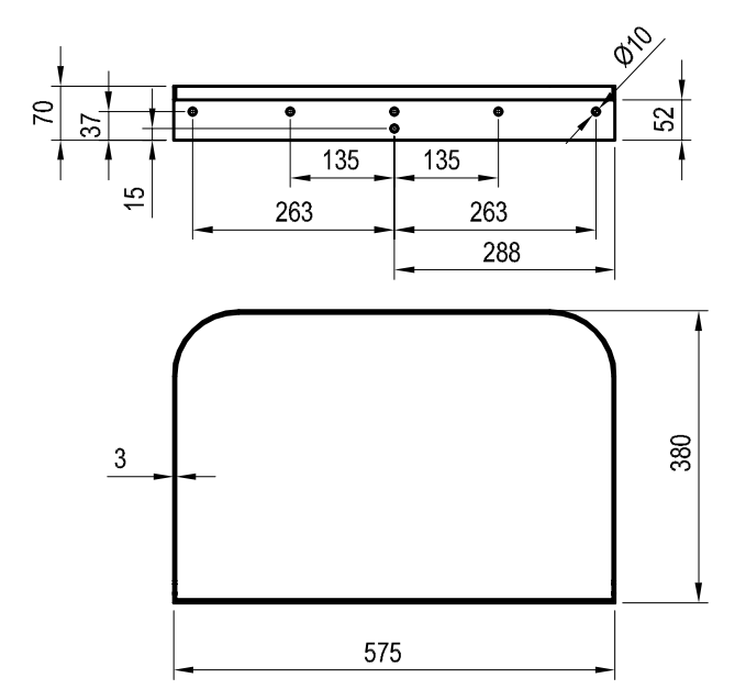 Консоль для раковины Ravak Yard X01778 белый