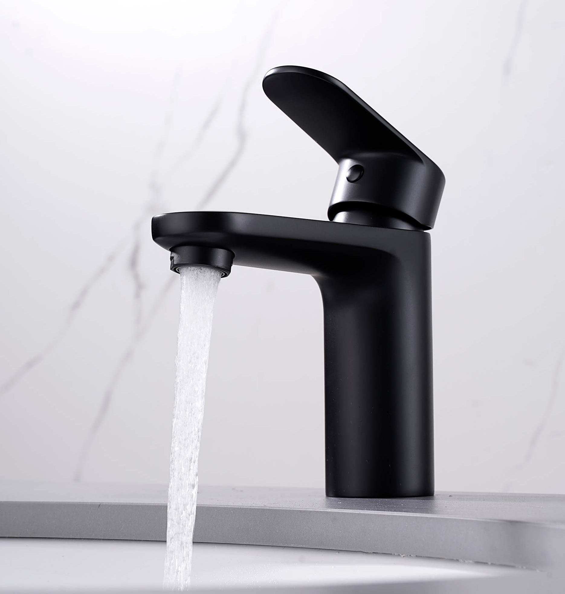 Смеситель для раковины Aquatek Ника AQ1810MB черный матовый