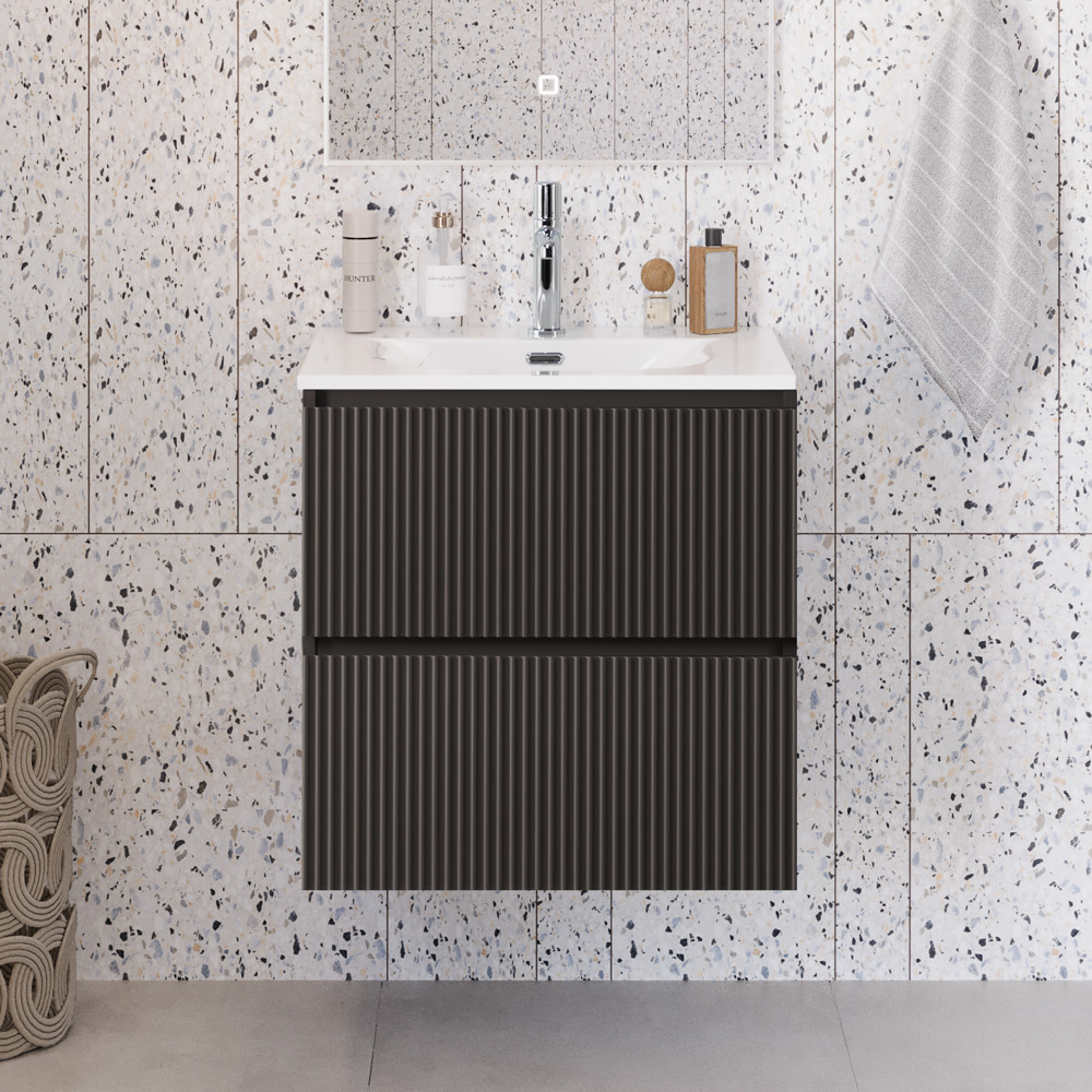 Мебель для ванной BelBagno Uno-Mini 60 см Темно-серый матовый