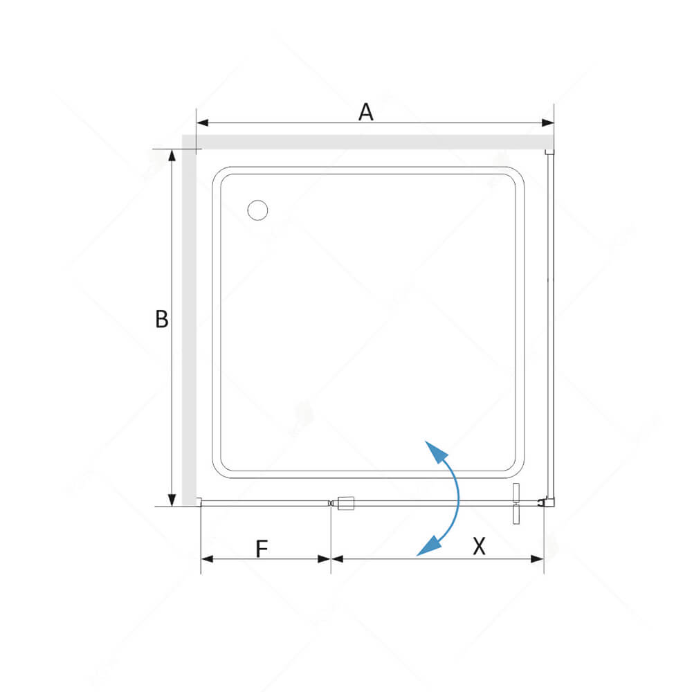 Душевой уголок RGW Stilvol SV-44B 100x80, черный, прозрачное