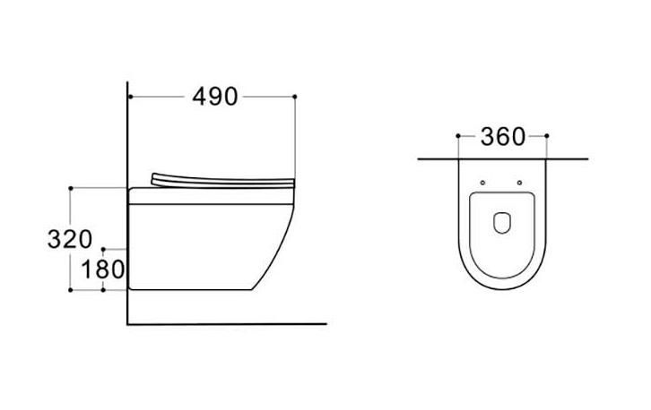 Подвесной унитаз SET Aquatek Лея Т-020 4в1, кнопка черный матовый Подвесной унитаз SET Aquatek Лея Т-020 4в1, кнопка черный матовый