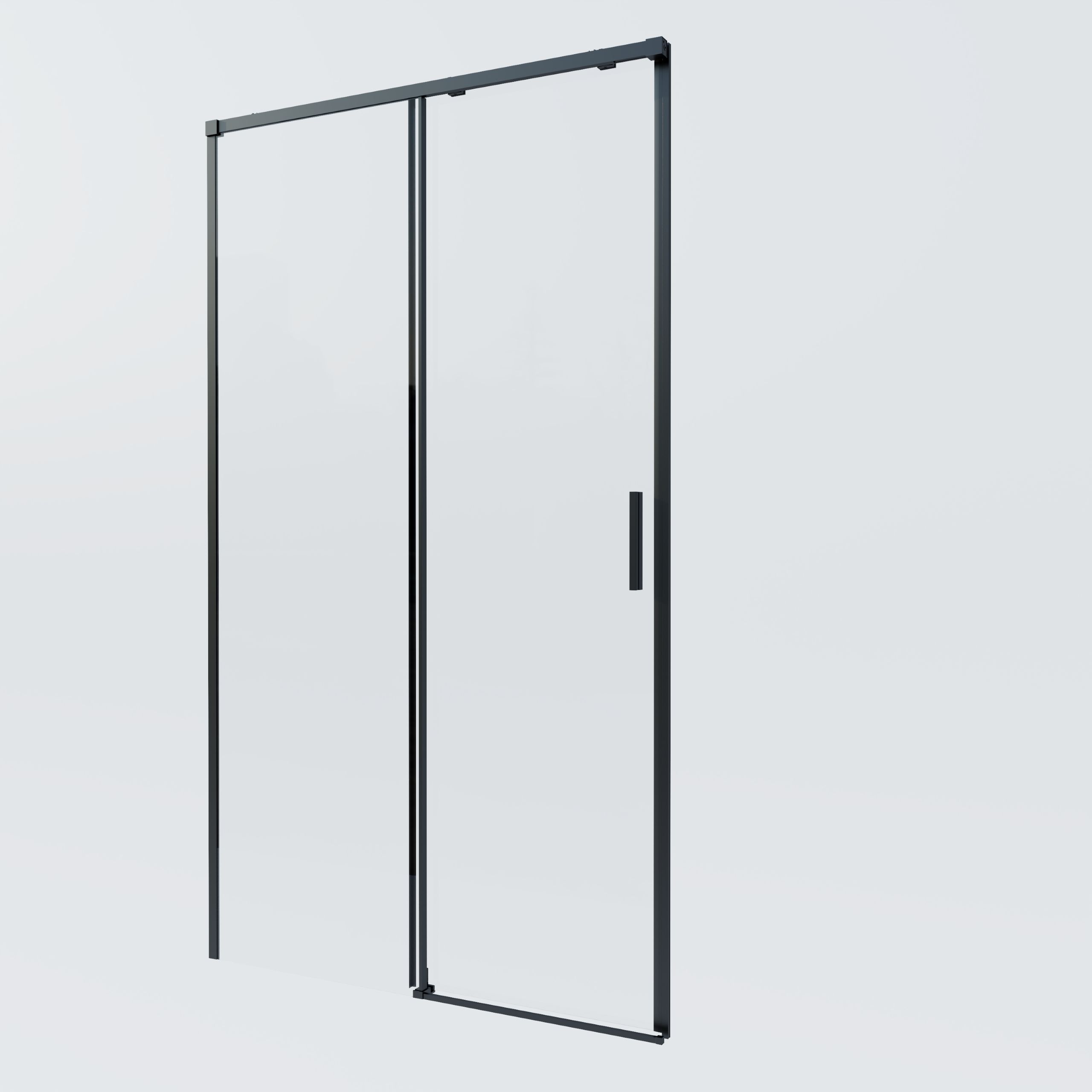 Душевая дверь Vincea Soft 2 VDS-3SO2140CLB 140x200 черный, прозрачная