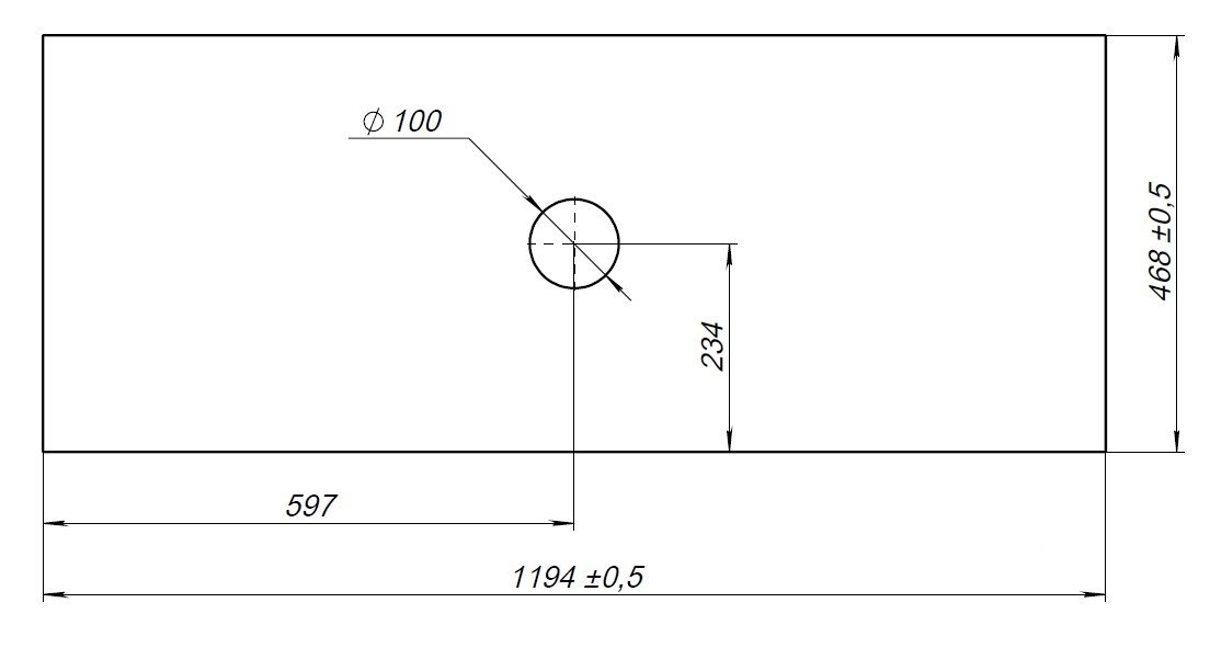 Столешница Allen Brau Fantasy 120 см graphite structure, 1.11011.GR-S