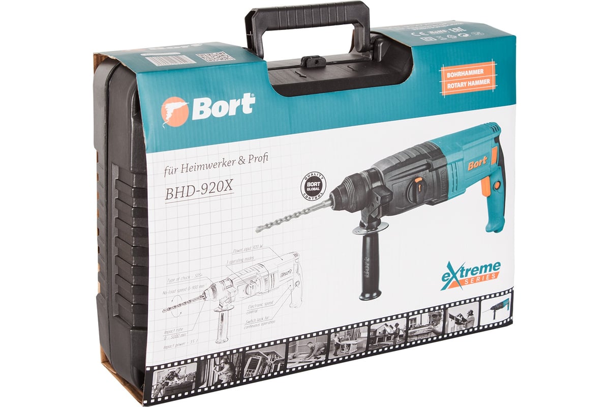 Электрический перфоратор Bort BHD-920X 91272546