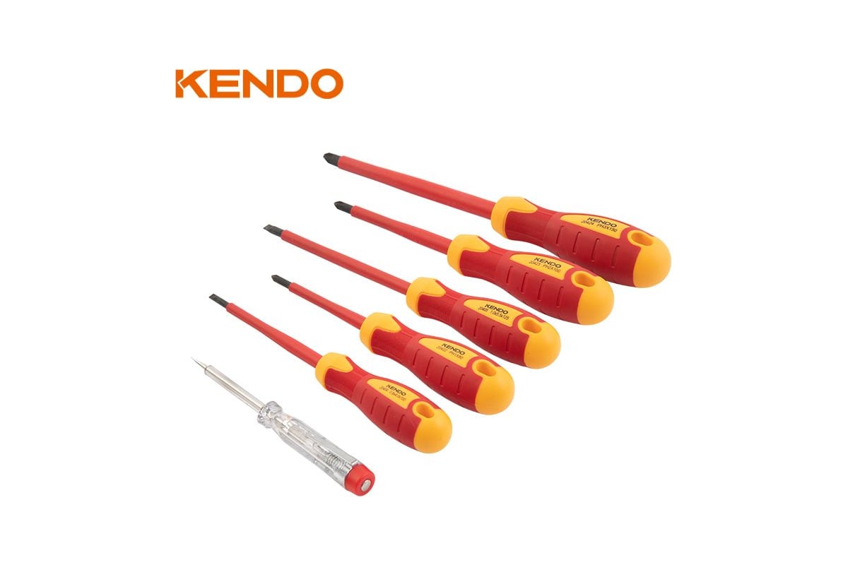 Набор диэлектрических отверток KENDO 6 шт. 1000 В 20483