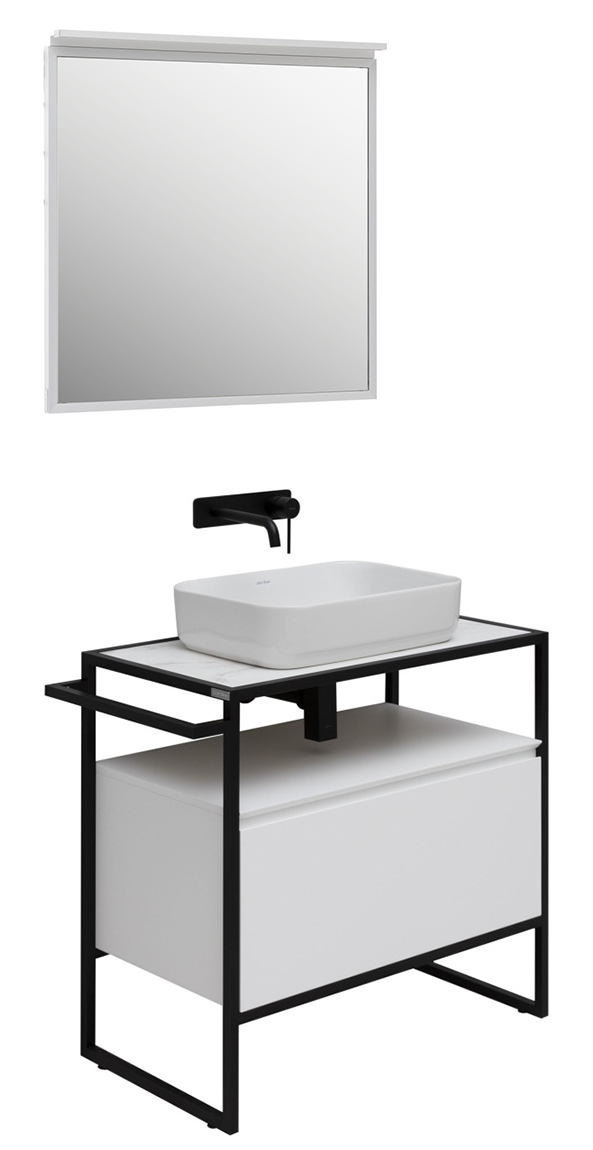 Мебель для ванной Allen Brau Priority 80 см white matt