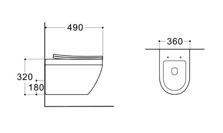 Подвесной унитаз SET Aquatek Лея Т 3в1 Подвесной унитаз SET Aquatek Лея Т 3в1