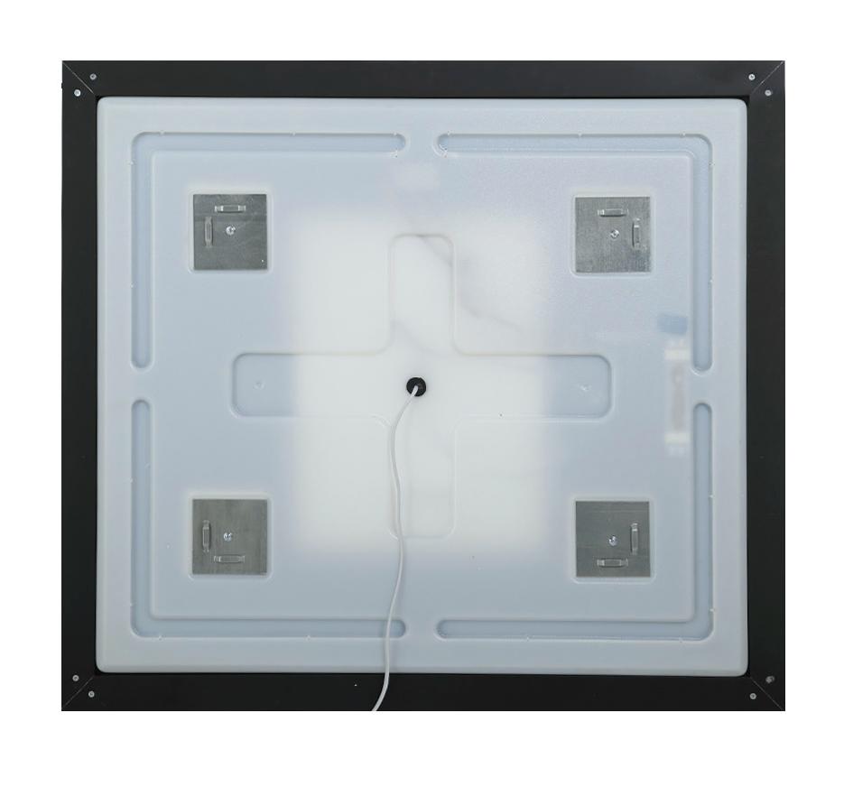 Зеркало BelBagno SPC-KRAFT-900-800-SENS-NERO 90x80 см сенсорный выключатель, черный