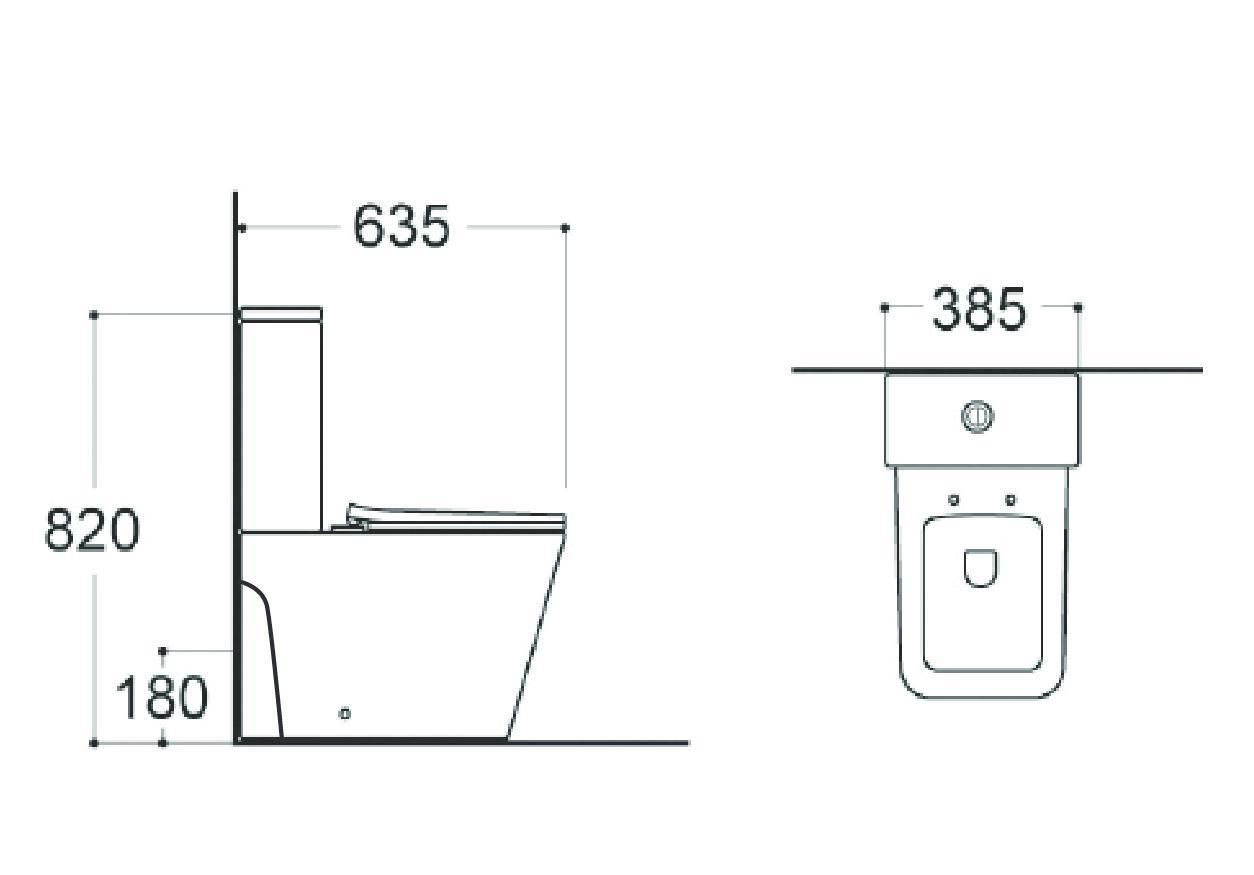 Унитаз-компакт Aquatek Либра New AQ1263NT-00 безободковый TORNADO с микролифтом