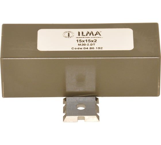 Нож сменный квадратный твердосплавный ILMA со стружколомом HW 15x15x2 04.80.152