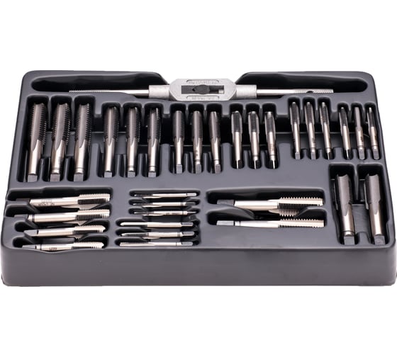 Набор метчиков и плашек Bucovice Tools M1-QS MF8-MF12 115CrV3, 46 предметов 310121