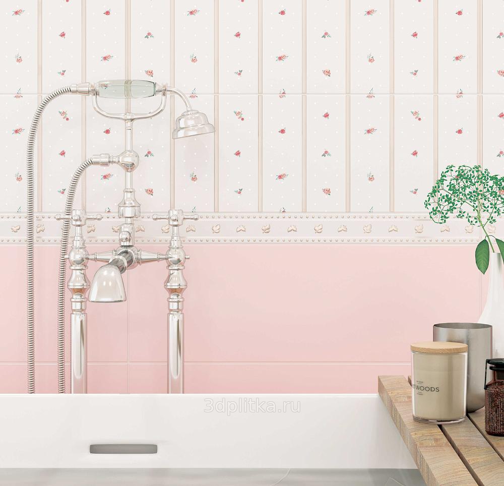 Плитка Creto Aurora Rosa 20x60 см, 00-00-5-17-01-41-2419