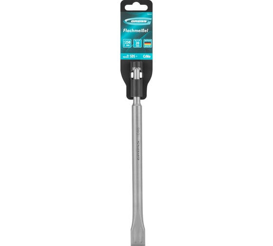 Зубило плоское Gross 20 х 250мм, CrMo, SDS PLUS 703141