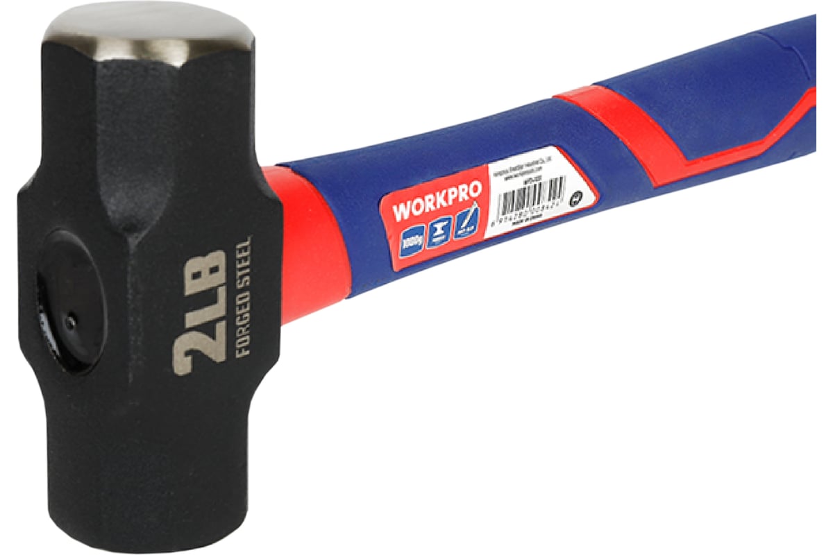 Кувалда WORKPRO с фибергласовой рукояткой, 1000 гр WP241031