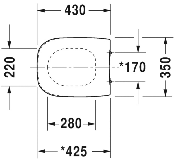 Крышка-сиденье Duravit D-Code 0067310000