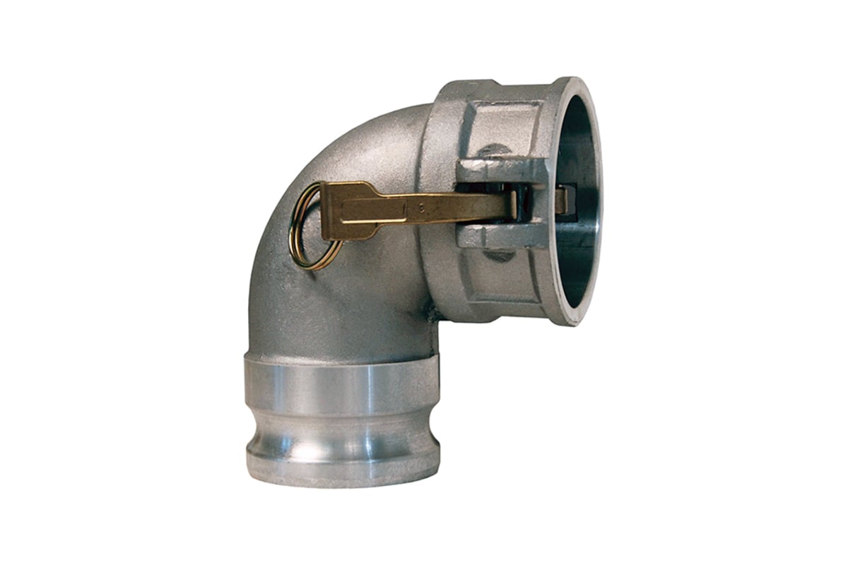 Алюминиевый камлок TITAN LOCK тип DА, переходник 90 розетка 3" х ниппель 3" TL300DAAL90