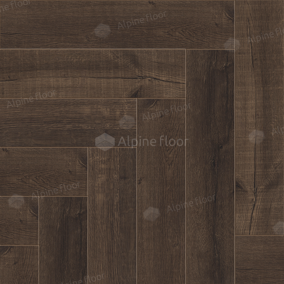 SPC ламинат Alpine Floor Parquet LVT Дуб Альферац 590x118x2,5 мм, ECO 16-22